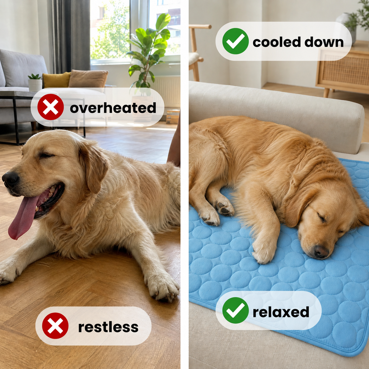 Furly & Co. Comfort Dog Cooling Mat